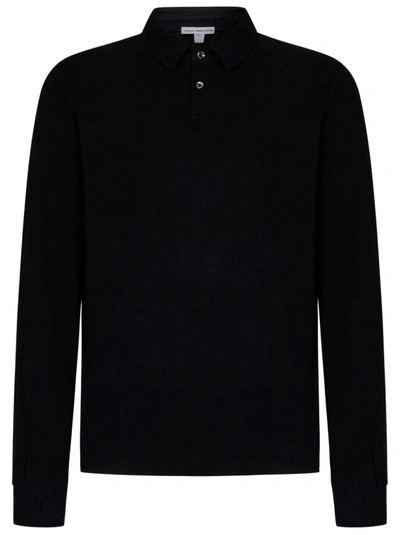 James Perse Polo Shirt In Black