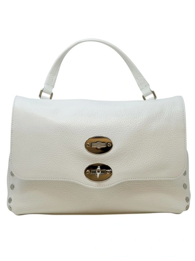 ZANELLATO WHITE POSTINA DAILY S GIORNO S LEATHER HANDBAG