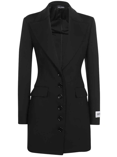 Dolce & Gabbana Blazer Mit Steigendem Revers In Nero