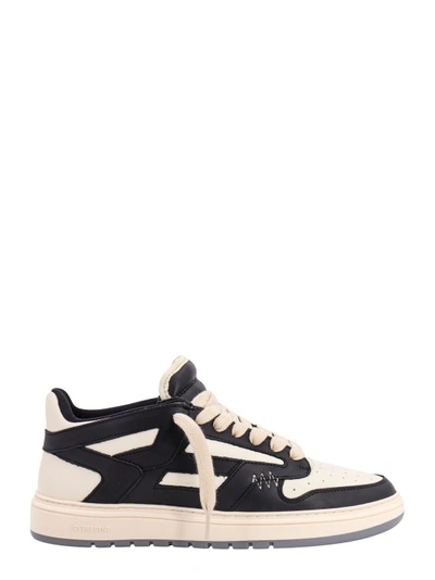 Represent Lace-up Leather Sneakers In Black