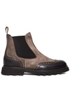 Doucal's Man Ankle Boots Dark Brown Size 7.5 Soft Leather In Brown