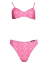 Marine Serre Two-piece Bikini In Pink
