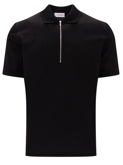 Ferragamo Polo Shirt In Black