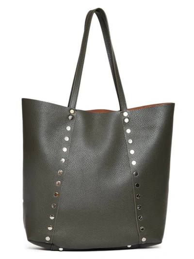 Zanellato Moretta Daily Green Leather Bag In Green
