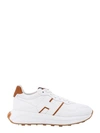 HOGAN LEATHER SNEAKERS WITH CONTRASTING PROFILES