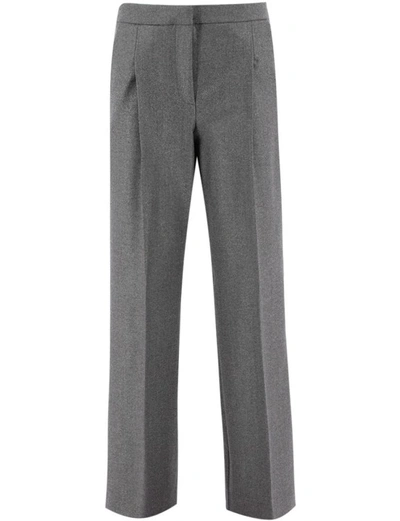 Le Tricot Perugia Trousers In Grey Lurex