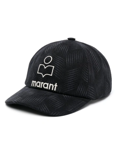 Isabel Marant Men's Tyron Logo Baseball Cap In Black