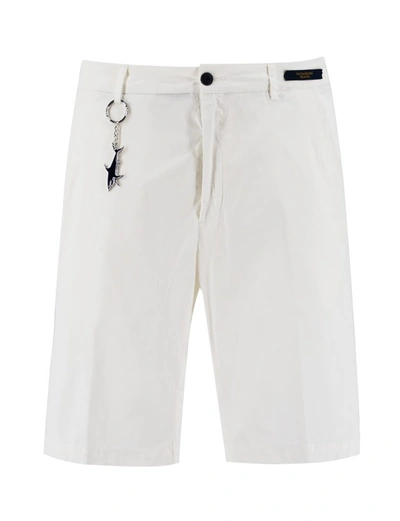 Paul & Shark White Nylon/elastane Blend Bermuda Shorts