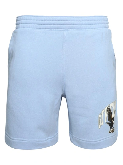 Givenchy Bermuda Board Shorts In Light Blue