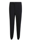 Alexander Mcqueen Loose Fit Track Pants In Black