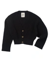 Aeron Morrow Knitted Cardigan In Black