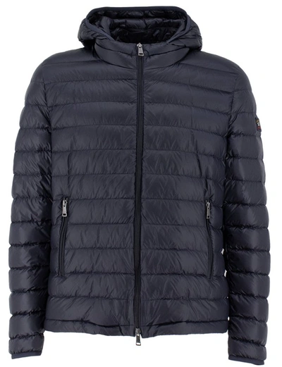 Paul & Shark Ultralight Hooded Quilted Jacket In Blue