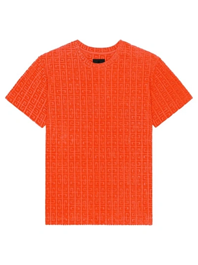 Givenchy Classic Fit Tee In Orange