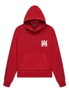 Amiri Long-sleeved Hooded Hoodie In Red