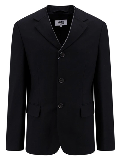 MM6 MAISON MARGIELA BLAZER WITH HEMLESS PROFILE