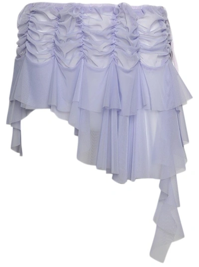 Ester Manas Micro Ruched Skirt In Lilac