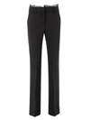 Ermanno Scervino Black Straight Fit Tailored Trousers In Black