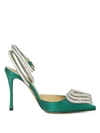 Mach&mach Triple Heart Pumps In Green