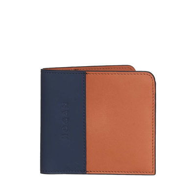 Hogan Leather And Blue Wallet In Multicolor