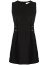 Chiara Ferragni Belted-waist Dress In Black