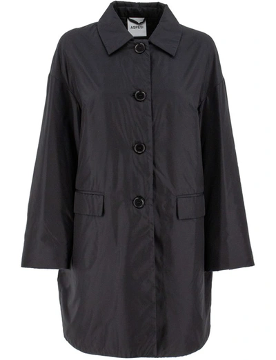 Aspesi Coat In Black