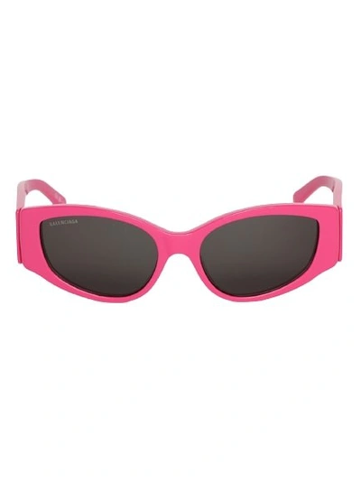 Balenciaga D-frame Sunglasses In Pink