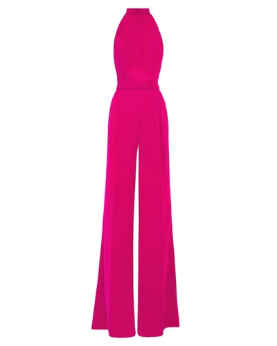 Gemy Maalouf Halter-cut Neckline Jumpsuit - Jumpsuits In Pink