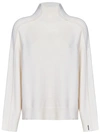 Calvin Klein Mock-neck Wool Jumper In White