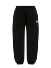 KENZO COTTON TROUSER WITH EMBROIDERED LOGO ON THE FRONT