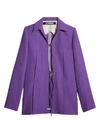 Jacquemus La Veste Amaro Crepe Self-tie Blazer In Purple