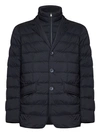 Herno Navy Blue Down Jacket In Blue
