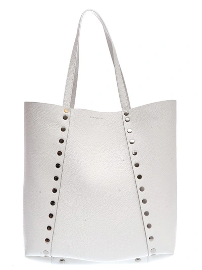 ZANELLATO MORETTA DAILY WHITE LEATHER HANDBAG