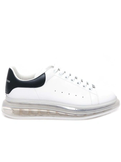 ALEXANDER MCQUEEN WHITE LEATHER SNEAKERS