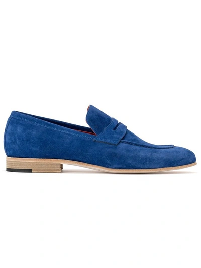 Alexander 1910 Cannes Moccasin - Blue Suede