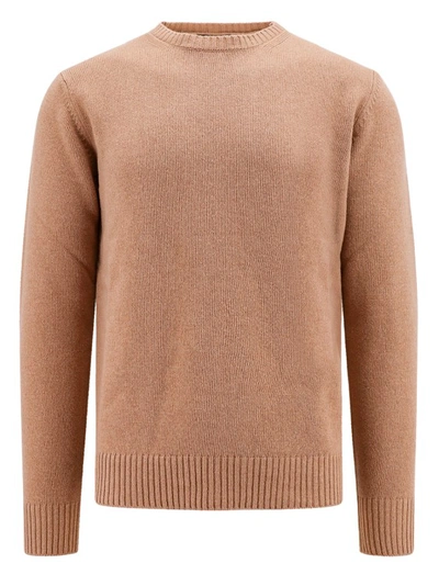 Roberto Collina Brown Wool And Cashmere Sweater