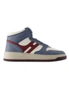 HOGAN H630 SNEAKERS - LEATHER - BLUE
