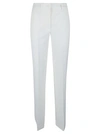 P.a.r.o.s.h Mid-rise Virgin-wool Flared Trousers In White