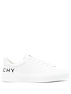 GIVENCHY WHITE LEATHER SNEAKERS
