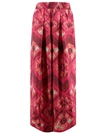 Ulla Johnson Constellation Print Silk Trouser In Pink
