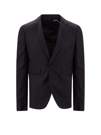Sapio Jacquard Blazer Jacket In Black