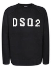 Dsquared2 Logo Intarsia Wool Sweater In Multi-colored