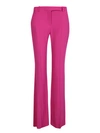 Alexander Mcqueen Flared Tailored Trousers In Pink