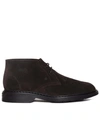 HOGAN SUEDE BROWN ANKLE BOOTS