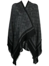 PINKO BLACK KNITTED CAPE