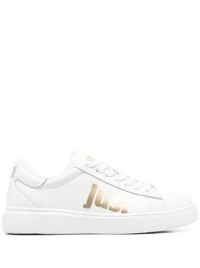 Just Cavalli Sneakers Mit Logo-print In White