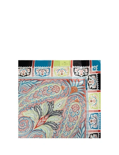 Etro Bombay Pallade Printed Silk Scarf In Multicolor