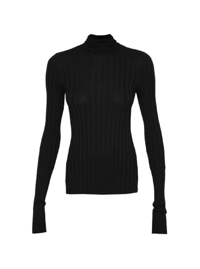 Givenchy Rolled Neck Long Sleeve Sweater In Black