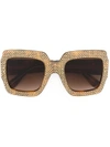 GUCCI oversize crystal square sunglasses,GG0048S11966828