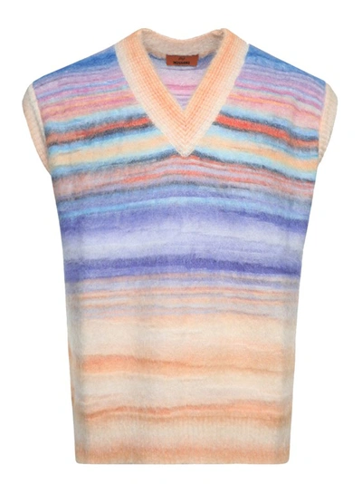 Missoni Space Dyed Mohair Vest In Multicolour