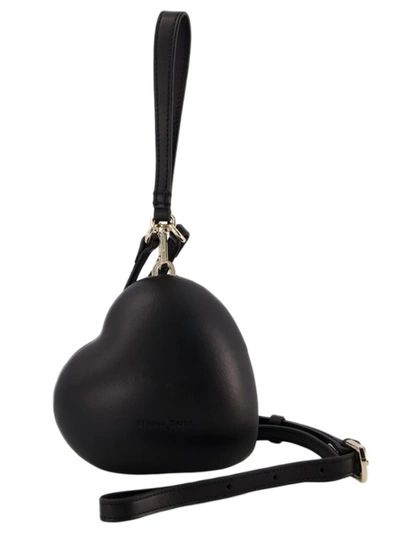 Simone Rocha Black Micro Heart Bag